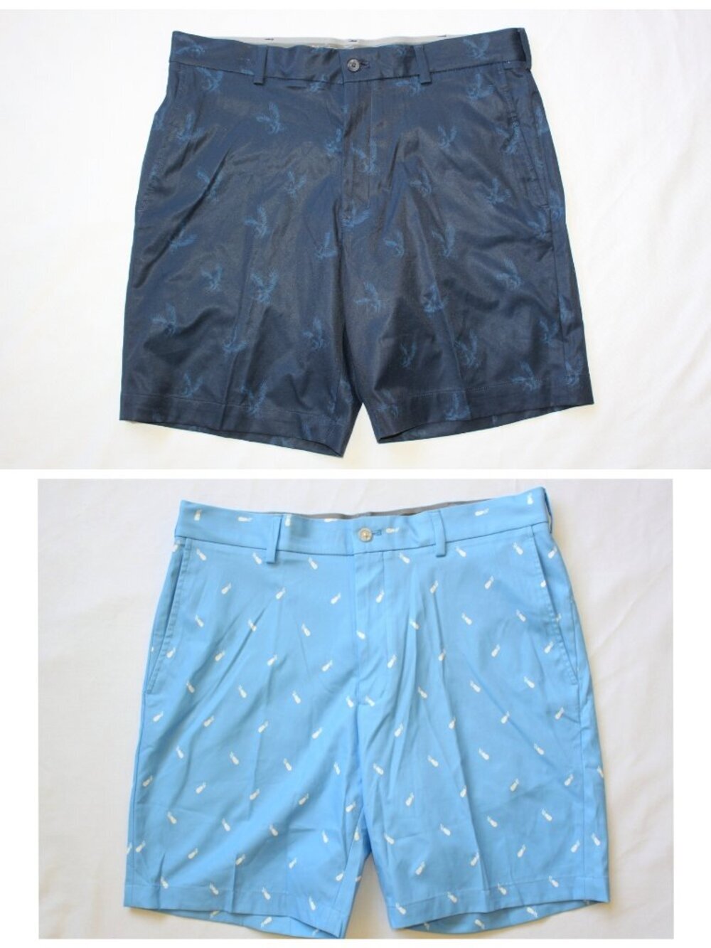 Bundle Walter Hagen 11 Majors Blue Men's Golf Shorts Size 34 Sporty Outdoor blue